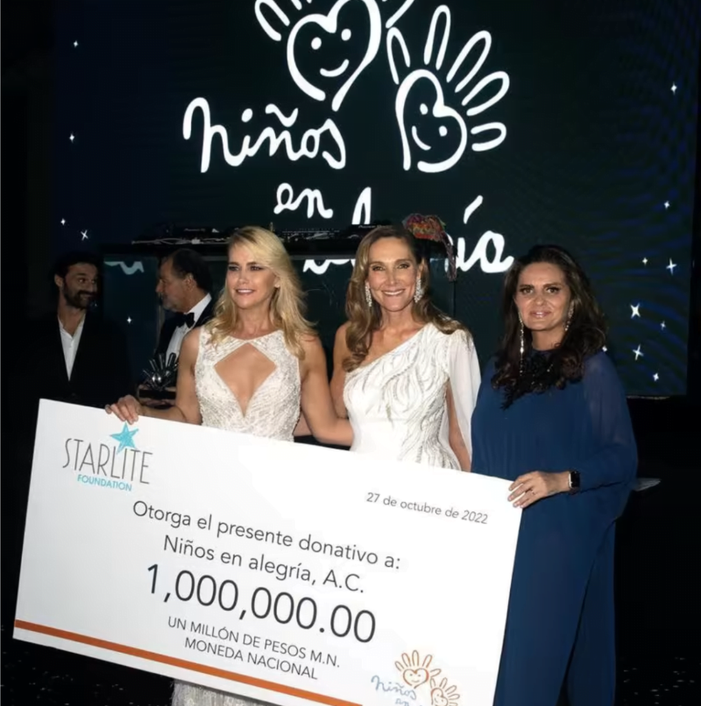 Fundación Starlite dona un millón de pesos a Niños en Alegría