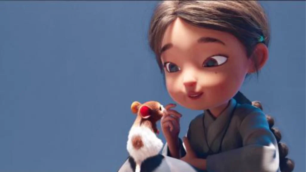 Con película de animación