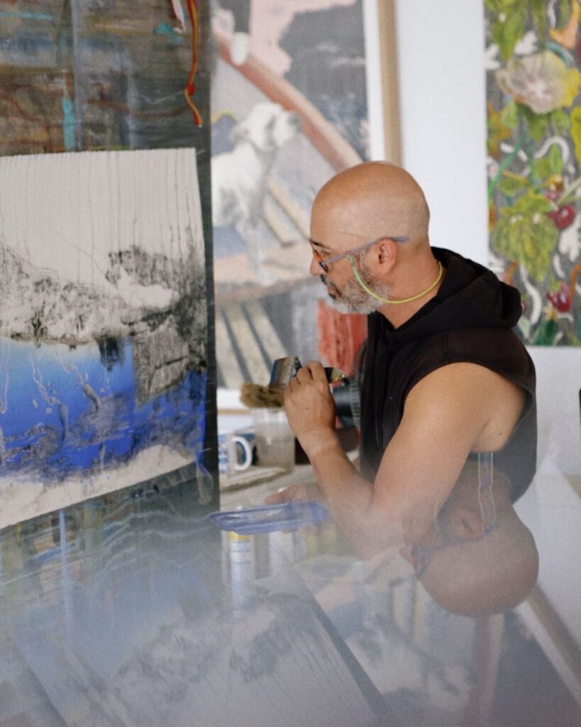 El artista malagueño José Luis Puche